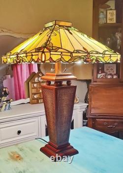 Vintage Tiffany Style Table Lamp 29 Stained Glass Tania Bricel Color Creations
