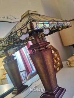 Vintage Tiffany Style Table Lamp 29 Stained Glass Tania Bricel Color Creations
