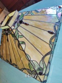 Vintage Tiffany Style Table Lamp 29 Stained Glass Tania Bricel Color Creations