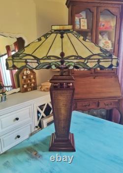 Vintage Tiffany Style Table Lamp 29 Stained Glass Tania Bricel Color Creations