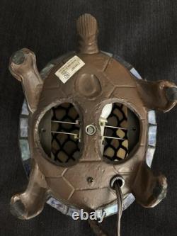 Vintage Tiffany Style Turtle Tortoise Stained Glass Table Night Light Lamp