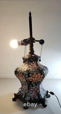 Vintage tifanny style stained glass Lamp Base
