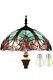 Werfactory Tiffany Floor Lamp Green Brown Liaison Stained Glass Standing Light