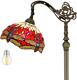 Werfactory Tiffany Floor Lamp Red Stained Glass Dragonfly Arched Lamp 12x18x64 I
