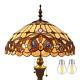 Werfactory Tiffany Floor Lamp Serenity Victorian Stained Glass Standing Readi