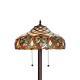 Warehouse Of Tiffany Floor Lamp 60 Ariel Stained Glass With Pull Chain Switch