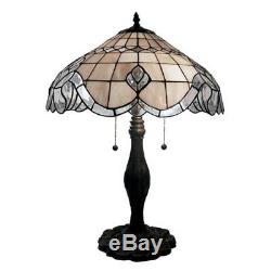 Warehouse of Tiffany Pearl White Baroque Table Lamp
