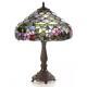 Warehouse Of Tiffany Table Lamp 24 On-off Line Switch Stained Glass Bronze