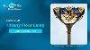 Werfactory Stained Glass Torchiere Lamp Tiffany Floor Lamp Blue Liaison Style