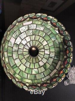 Wilkinson 1912 Era Tiffany Style Stained Glass Lamp Amazing Condition