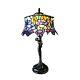 Wisteria Stained Glass Table Lamp Tiffany Style Shade 13w With Woman Base